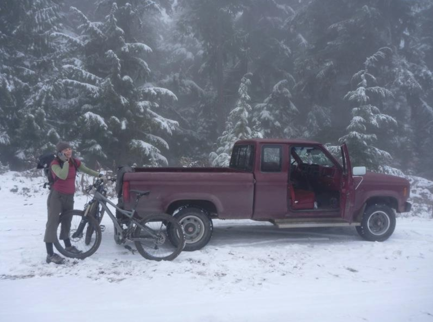 One of my 1st dates with Marley. Beautiful fall riding weather in the Kootenays